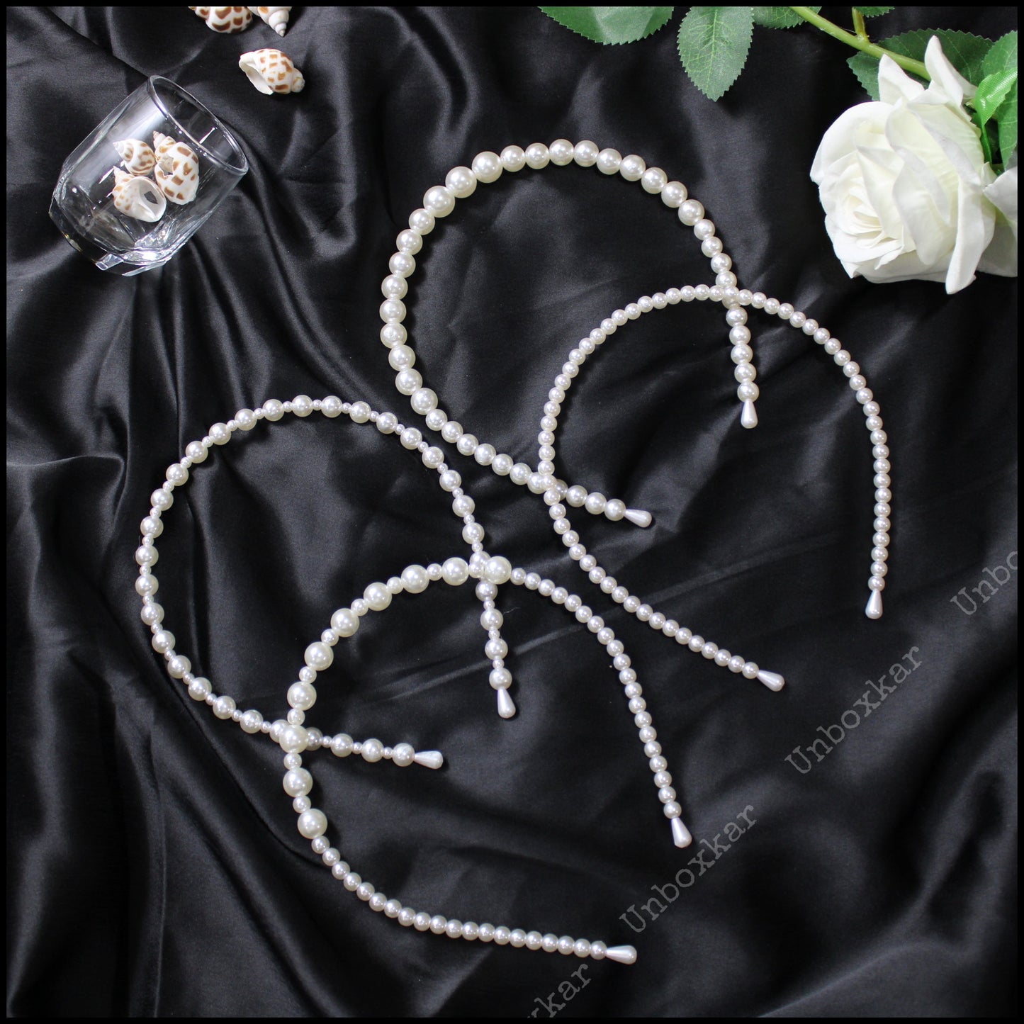 Pearl Hair band ( Pack of 12 ) - UBKWS181